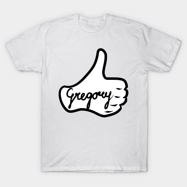 Men name Gregory T-Shirt by grafinya